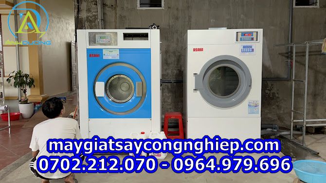 Lắp đặt máy giặt công nghiệp tại Quế Phong